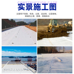 Non-Woven Geotextile Polyester 100g To 800g For Slope Protection And Dust Control - Product Image 2
