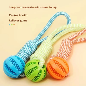 FishPrincess dayanıklı TPR otomatik basit çevre dostu sızdıran evcil top atıcı oyuncak kediler köpekler için oyuncaklar Chew - Product Image 5