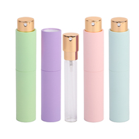 Atomiseur de parfum de voyage mini rechargeable ODM OEM, flacon de parfum vide personnalisé, flacon en plastique à visser avec pulvérisateur buccal