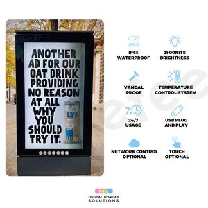 ป้ายดิจิทัลตั้งพื้นกลางแจ้ง Refee ขนาด 43 49 55 65 นิ้ว จอสัมผัสโฆษณาแบบตั้งพื้นกลางแจ้ง LCD Totem - Product Image 2