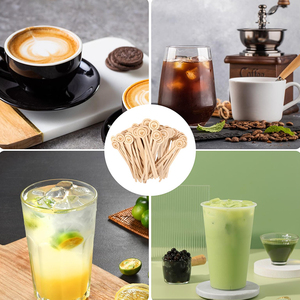 Palito de Madeira Ecológico para Mexer Café com Logotipo Personalizado, Certificado CE, para Restaurantes, em Estoque, Venda Quente - Product Image 5