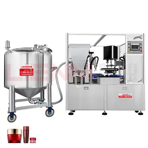 Fully Automatic Tabletop Filling and Capping Machine Cosmetic Creams Glass Bottle Filling and Capping Machine Filling Equipment