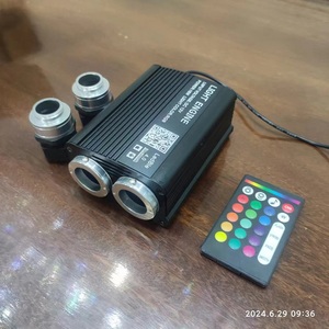 DC12V/AC100-240V RGBW 2*16W Fiber Light Engine 25mm Kaliber mit RF und Handy APP Music Control - Product Image 1
