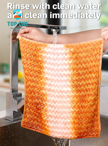 Top One Juego de paños de limpieza de microfibra reutilizables de 2 lados versátiles para limpieza de platos de cocina y productos deportivos y de entretenimiento - Product Image 4