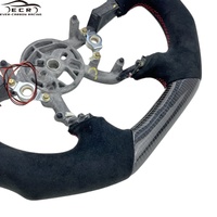 Ever-carbon Racing ECR Accessoires d'intérieur Boîte en carton de sport Volant LED en fibre de carbone Rouge 1pcs pour Chevrolet Corvette C5