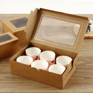 Caja Cuadrada Personalizada para 12 Cupcakes, Materiales Reciclados, con Relieve, para Llevar, Embalaje de Alimentos para Repostería, Cartón Rígido - Product Image 6