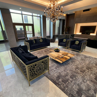 Ensemble canapé moderne de luxe tufté 123 villa pour le salon sofa carré tufté de luxe de luxe