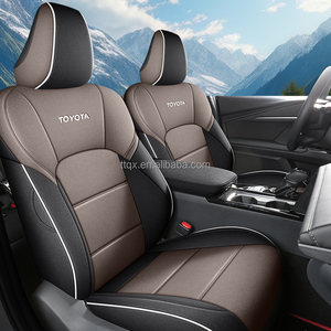 เบาะรองนั่งรถยนต์หรูหราแบบแพ็กเกจเต็มรูปแบบ2024แบบกำหนดเองสำหรับ Toyota <span class=keywords><strong>Camry</strong></span> 11ชิ้นผ้าคลุมเบาะลินินระบายอากาศสีดำสีน้ำตาล - Product Image 2