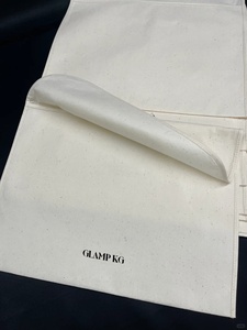 Glampkg Recyclable Cotton Fabric Folding <b>Bag</b> with Drawstring Closure Backpack <b>Dust</b> Cover Large Capacity Storage <b>Bag</b> - Product Image 1