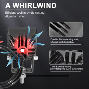 2 inch 20W tại chỗ chùm vuông mini lái xe offroad đèn mương đèn làm việc đèn cho máy kéo xe tải xe máy thuyền ATV - Product Image 5