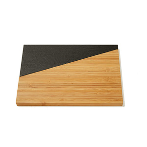 เขียงไม้ไผ่ทรงกลมสลักหินอ่อนสำหรับใช้ในห้องครัว - Product Image 4