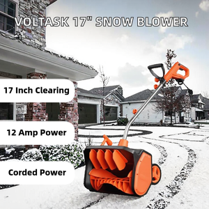Soplador de Nieve Industrial con Cable de 17 Pulgadas, Motor de 12 Pulgadas con Placa Direccional, Garantía de 3 Años - Product Image 2