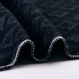 奈斯新款时尚深黑绿钻石几何图案厚亚克力涤纶锦缎提花面料睡衣婚纱 - Product Image 5