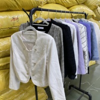 Ballots de vestes en tweed usagées triées, vestes élégantes en bouclette, qualité export, vente en gros