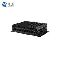 Mini PC industriel sans ventilateur 8 2.5GbE Intel Celeron 5205U 16 Go LPDDR3, appliance routeur pare-feu 5G M.2 HD DP Console