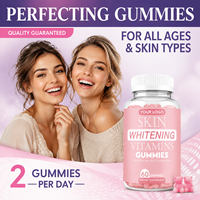 Gummies OEM au collagène et au glutathion, complexe multivitaminé, pour le blanchiment de la peau et les soins quotidiens de la peau et des cheveux