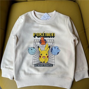 Sweat-shirt à col rond pour enfants, 8 motifs de dessins animés <span class=keywords><strong>Pikachu</strong></span> Charmander Bulbasaur imprimés, pull décontracté à capuche pour garçons et filles - Product Image 6