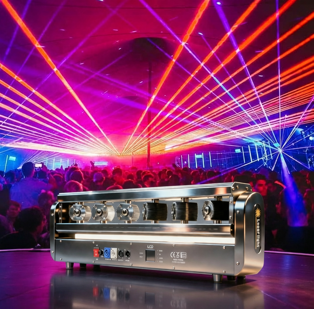 6*500mw Moving Head Laser Light 6 Eyes Full Color RGB Laser Party Light for Disco Night Club bar