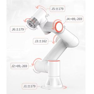 Robot collaboratif de précision à 6 axes FR10, charge utile de 10 kg, portée de 1400 mm, moteur PLC, soudage, manutention, palettisation, rectification, adhésion - Product Image 4