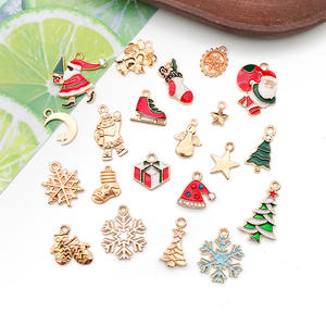 Nouveaux pendentifs unisexes de Noël en alliage, multicolores et multi-styles, mignons, de 10 à 30 mm, pour colliers et bracelets DIY - Product Image 5