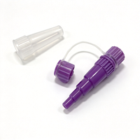 Accessoires de sac d'alimentation à connecteur médical en plastique jetable, consommables médicaux