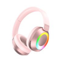 Casque PG373D de haute qualité avec éclairage RGB personnalisable, sans fil 5.4, circum-auriculaire, longue autonomie pour le sport et le gaming