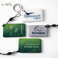Gantungan Kunci RFID Epoxy PVC Custom 125kHz T5577 TK4100, Kartu Kunci NFC Epoxy untuk Kontrol Akses