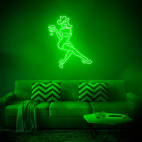 Enseigne néon LED élégante rétro pour femme, étanche IP67, décoration murale en forme de femme sexy pour café, pub, salon, chambre à coucher