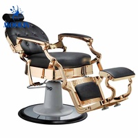 Silla de Masaje Plegable Portátil de Estilo Contemporáneo MOOLIN, Silla Hidráulica Reclinable para Salón de Belleza, Barbería, Sala de Estar y Hotel