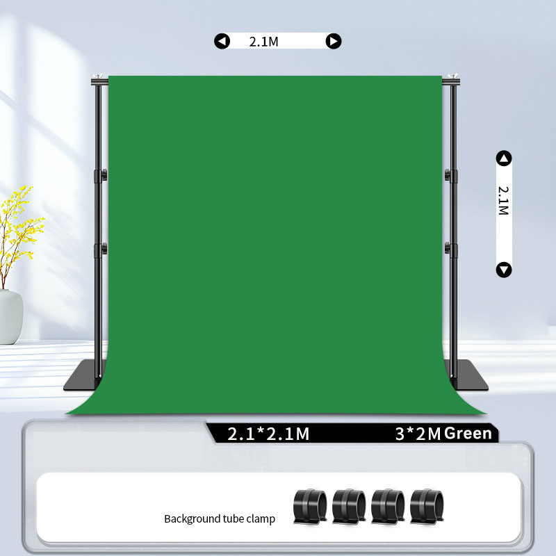 Fond vert 2,1 x 2,1 m + 3 x 2 m