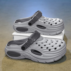 Sandalias para hombre, zuecos de plataforma gruesa antideslizantes para hombre, de doble uso, zapatos transpirables de verano para caminar a diario, adecuados para salidas familiares - Product Image 6