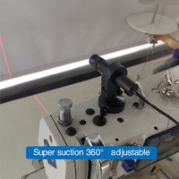 Laser de positionnement à ligne rouge pour la découpe de vêtements, le marquage transversal et les machines à coudre, avec aimant