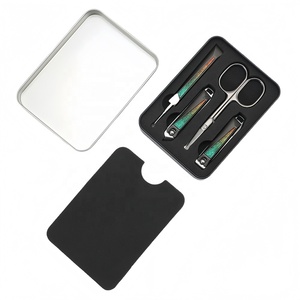 Chuyên Nghiệp 4Pcs Cắt Móng Tay Kit Làm Móng Tay Thiết Lập Với Kéo Tai Muỗng Đóng Gói Trong Tin Trường Hợp - Product Image 5