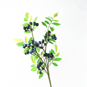 QSLH — plante artificielle de haute qualité, 7 pièces, fruits de raspberry artificiel pour noël V686 - Product Image 2