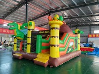 Rumah Loncat Hewan PVC Laris Manis, Kastil Loncat Tiup untuk Pesta dengan Perosotan, Dijual