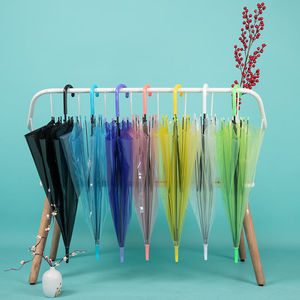 Parapluie <span class=keywords><strong>de</strong></span> <span class=keywords><strong>pluie</strong></span> Transparent en PVC, couleur mixte, dôme <span class=keywords><strong>de</strong></span> <span class=keywords><strong>pluie</strong></span>, parapluie <span class=keywords><strong>de</strong></span> fête <span class=keywords><strong>de</strong></span> mariage, adulte, longue poignée, bâton droit, <span class=keywords><strong>petit</strong></span> parapluie - Product Image 3