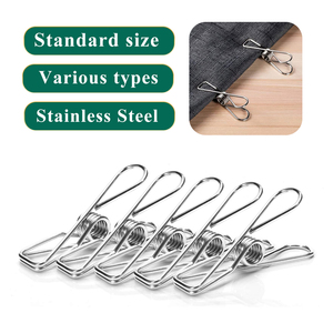 Tùy Chỉnh Quần Áo Chốt Mềm Grip 316 Thép Không Gỉ Xoắn Kẹp Quần Áo Mùa Xuân - Product Image 1
