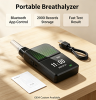 Alcoholímetro de celda de combustible Airsense H3 Pro para aplicación, exportación a Excel, pantalla IPS, recargable, OEM, venta al por mayor, 0.40%