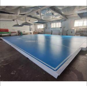 Grand <span class=keywords><strong>tapis</strong></span> <span class=keywords><strong>de</strong></span> culbutage gonflable avec point <span class=keywords><strong>de</strong></span> chute Matériau en PVC Épaisseur personnalisable (10-30cm) Utilisation au <span class=keywords><strong>sol</strong></span> pour terrains <span class=keywords><strong>de</strong></span> basket-ball - Product Image 3