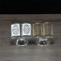 Coran en cristal brillant, livre en verre, texte religieux de l'Islam pour cadeaux de mariage, autres produits d'artisanat en cristal
