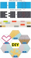 Paneles de Pared 3D de Espuma de PVC Autoadhesivos, Impermeables, Aislantes del Sonido, No Tóxicos, para Decoración de Interiores de Habitaciones Infantiles