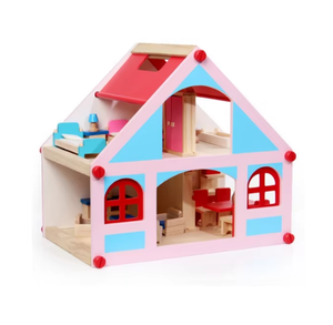 บ้าน<span class=keywords><strong>ไม้</strong></span>เด็กเล่น DIY บ้านตุ๊กตา<span class=keywords><strong>สอง</strong></span><span class=keywords><strong>ชั้น</strong></span>ขนาดเล็ก พร้อมชุดเฟอร์นิเจอร์จิ๋ว - Product Image 4