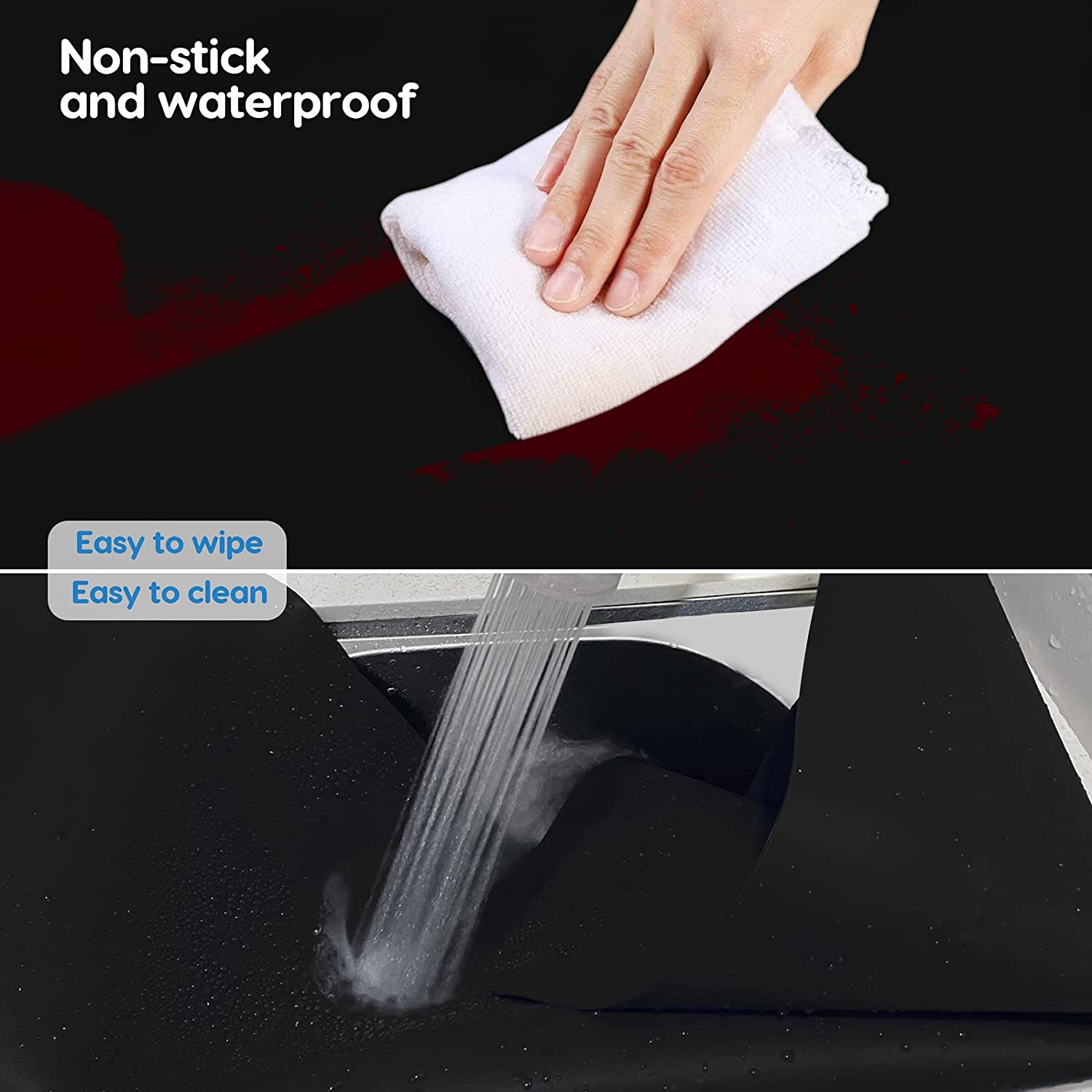 Tappetino In Silicone Per Cucina 120x60 Cm - Antiscivolo, Resistente Al Calore, Impermeabile E Facile Da Pulire, Semitrasparente - 4