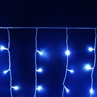 4W Weihnachts-Außendekoration Girlande 24V 110V/220V Statische LED-Vorhang-Eiszapfen-Lichterkette