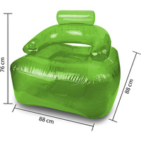Canapé gonflable transparent de salon, fauteuil d'extérieur