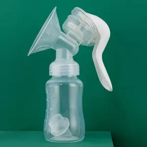 Venda quente Manual Bomba De Mama Bebê Mamilo Grande Sucção Bomba De Mama Com Garrafa BPA Livre
