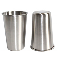Tasse en acier inoxydable 304 monocouche pour bière et eau-Tasse à pinte