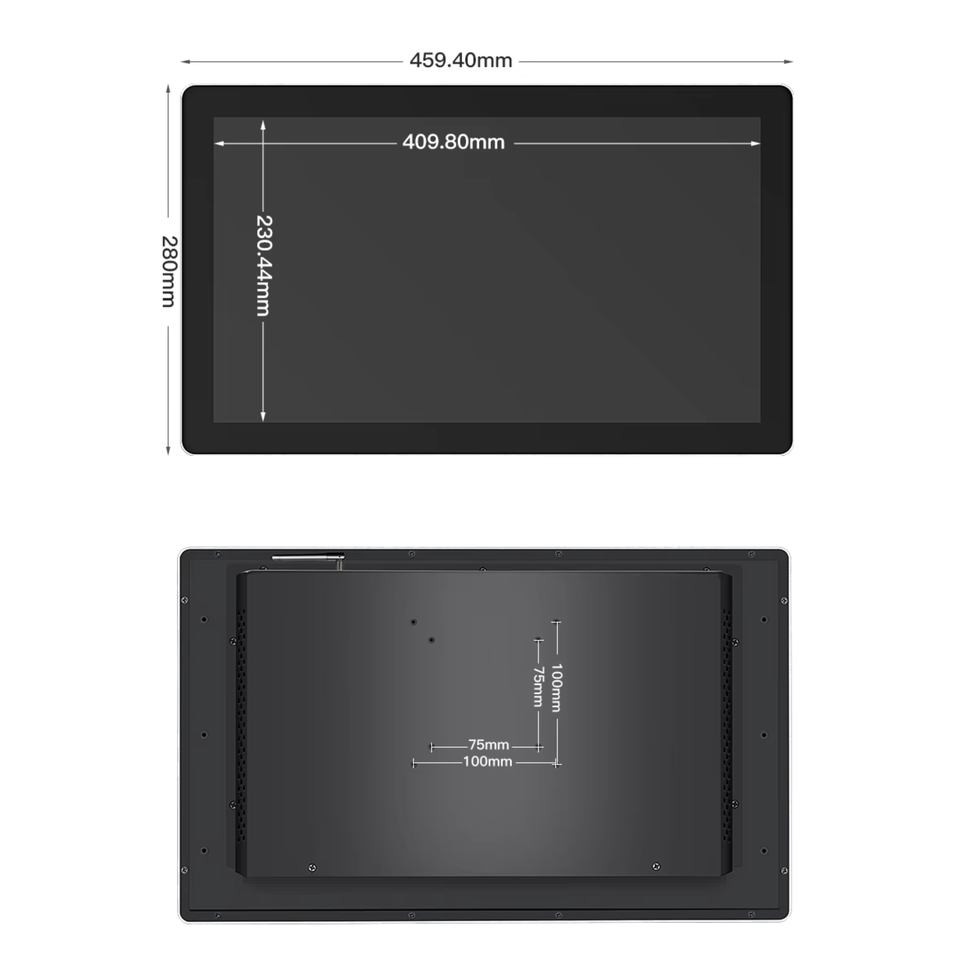 18.5 Inch Industrial Waterproof Panel Pc IPS Lcd Tft Touch Screen Monitor All in One Desktop Tablet Pc