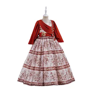 New Product Mid-length Sleeve Children's Dresses Chiffon Princess Dress Birthday Party Dresses For Girls