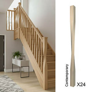 Bastidores/Balustres Cuadrados de 41 mm (Sin Acabado) - Product Image 1